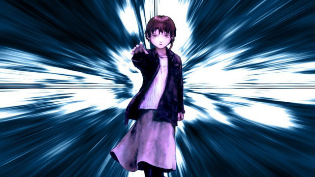 Woman cell phone blue background free wallpaper for desktop - medium preview image