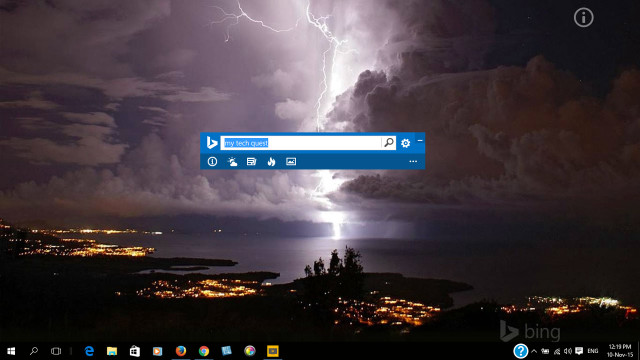 Computer screen lightning storm window free wallpaper for desktop - medium preview image