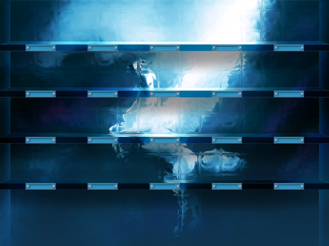 Blue white abstract background person free wallpaper for desktop - medium preview image