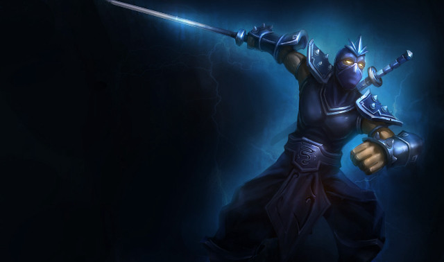 Blue armor sword lightning league free wallpaper for desktop - medium preview image