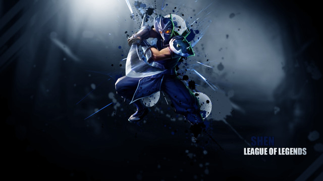 Man blue white sword black free wallpaper for desktop - medium preview image