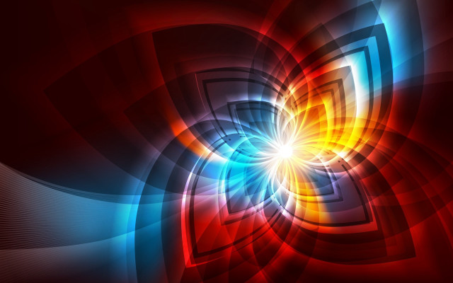 Colorful abstract background flower center #2 free wallpaper for desktop - medium preview image