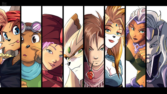 Anime characters expressions hair colors #2 free wallpaper for desktop - medium preview image