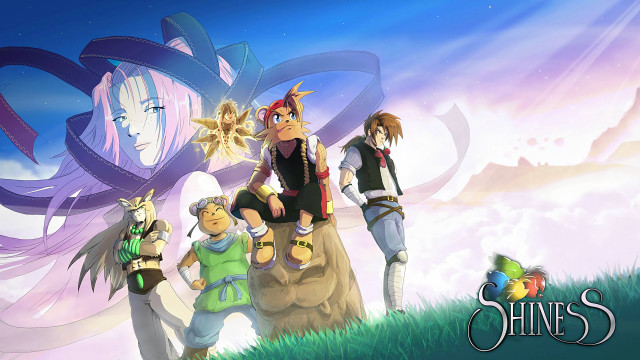 Anime characters field sky background #2 free wallpaper for desktop - medium preview image