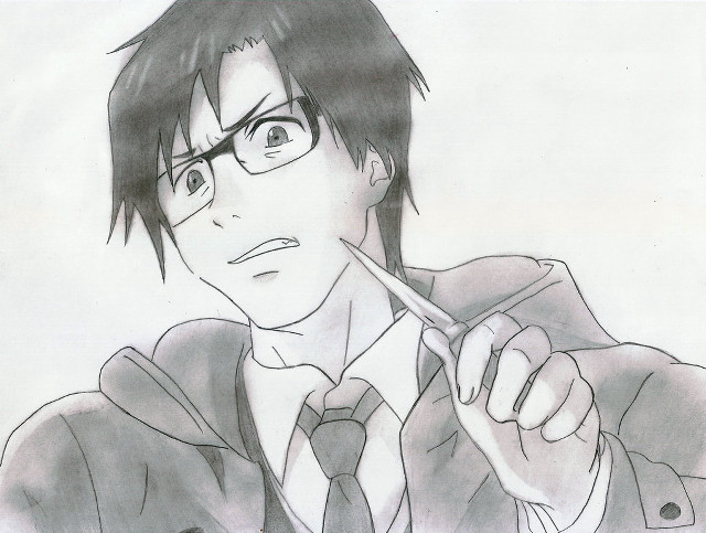 Man glasses tie toothbrush serious free wallpaper for desktop - medium preview image