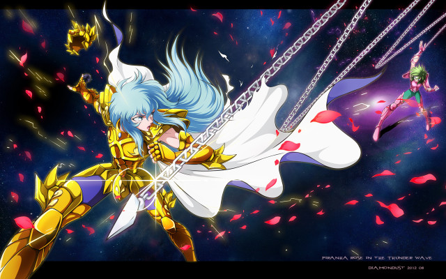 Anime character chain sword star free wallpaper for desktop - medium preview image