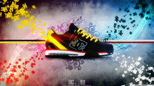 Sneakers colorful background design shoelaces free wallpaper for desktop - medium preview image