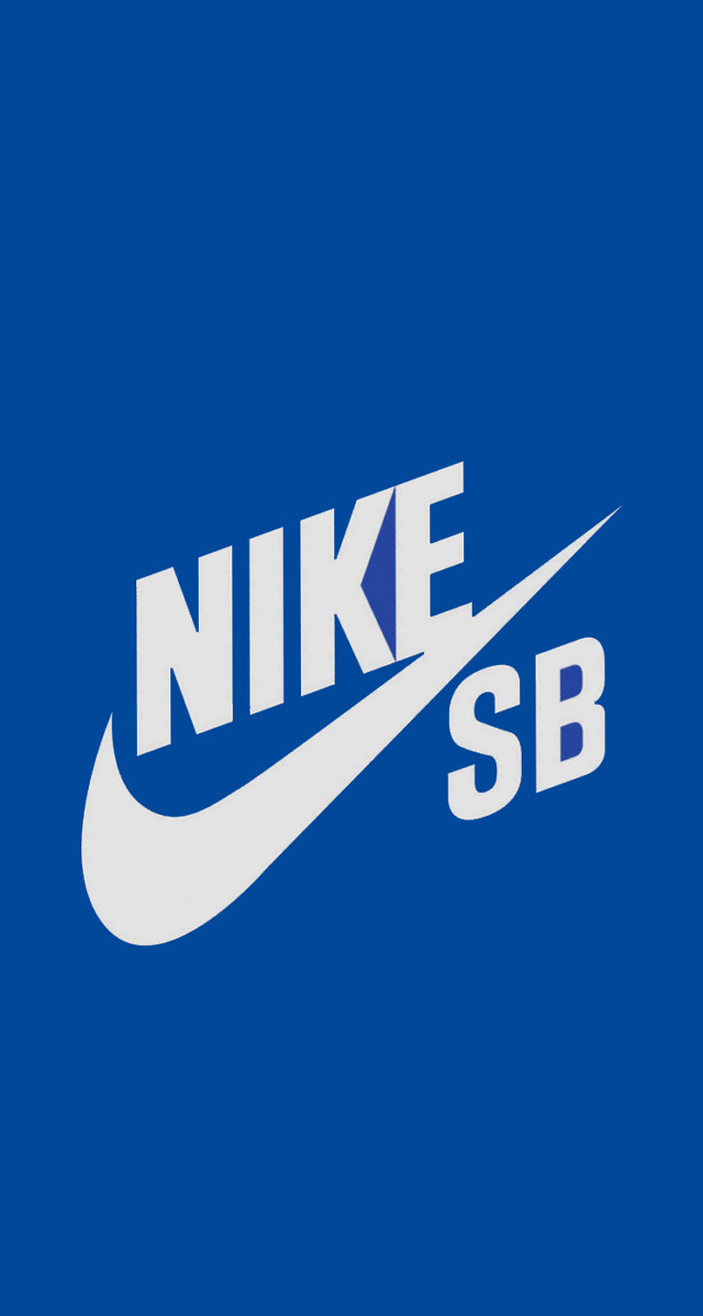 Nike sb logo blue background free wallpaper for mobile - medium preview image