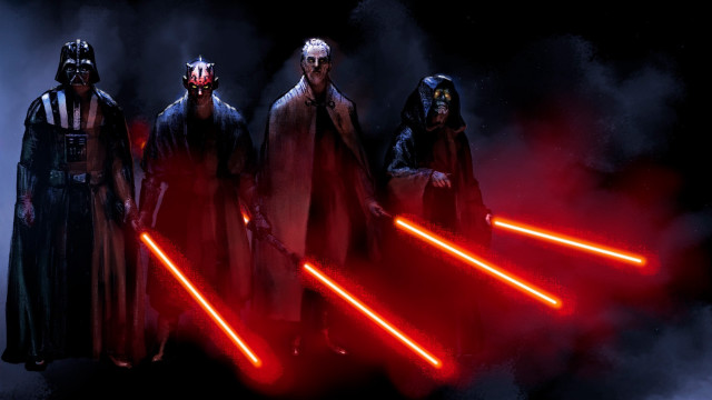 Costume lightsaber group people faces #2 free wallpaper for desktop - medium preview image