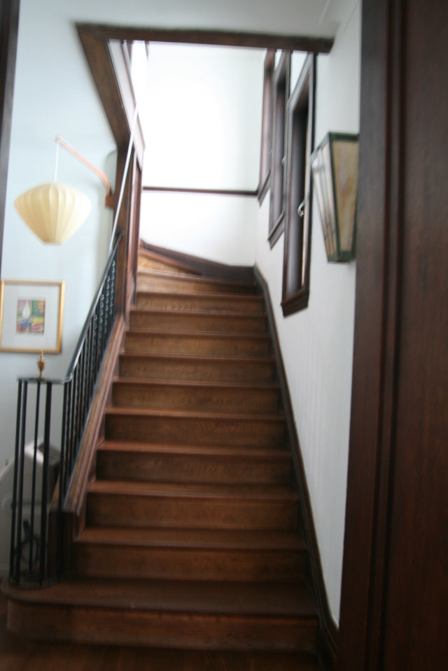 Staircase railing light fixture wall free wallpaper for mobile - medium preview image