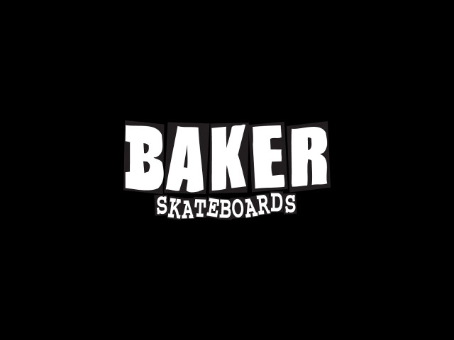 Baker skateboards logo black background free wallpaper for desktop - medium preview image