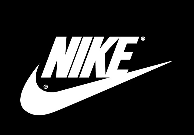Nike logo black background white #11 free wallpaper for desktop - medium preview image
