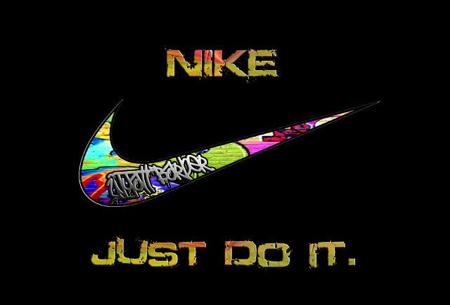 Nike graffiti just do it free wallpaper for desktop - medium preview image