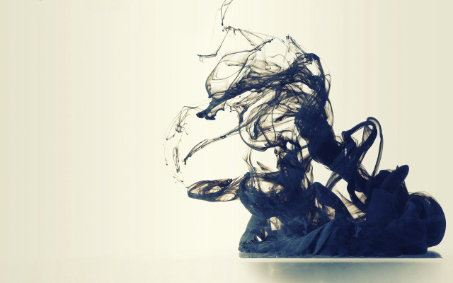 Black object floating water bottom free wallpaper for desktop - medium preview image