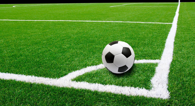 Soccer ball field line black free wallpaper for desktop - medium preview image