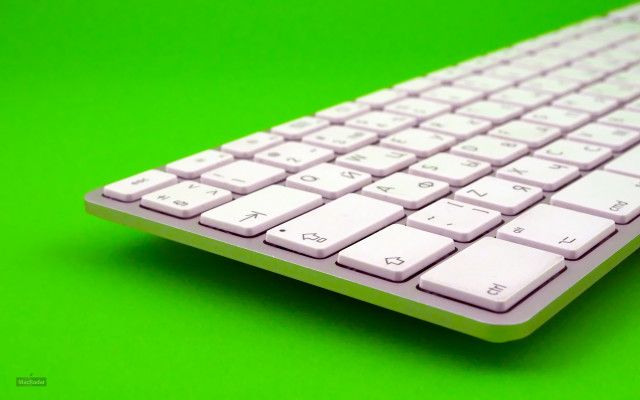 White keyboard green background outdoors free wallpaper for desktop - medium preview image