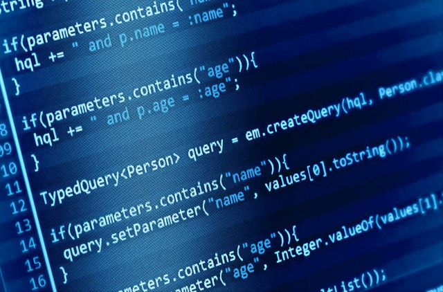 Computer screen code blue background #2 free wallpaper for desktop - medium preview image