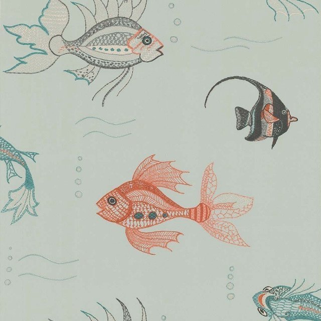 Fish white background blue red free wallpaper for tablet - medium preview image