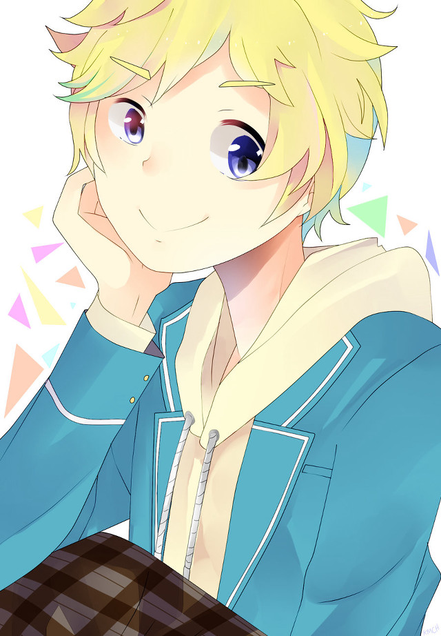 Blonde hair blue eyes serious #2 free wallpaper for mobile - medium preview image