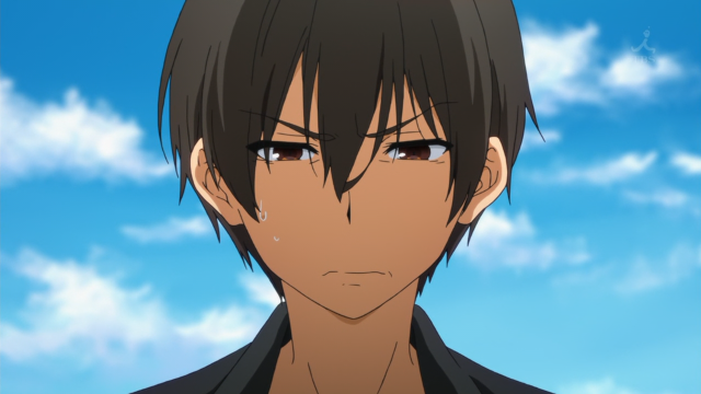 Black haired man blue sky free wallpaper for desktop - medium preview image