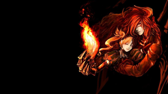 Fire couple fiery wings flaming free wallpaper for desktop - medium preview image