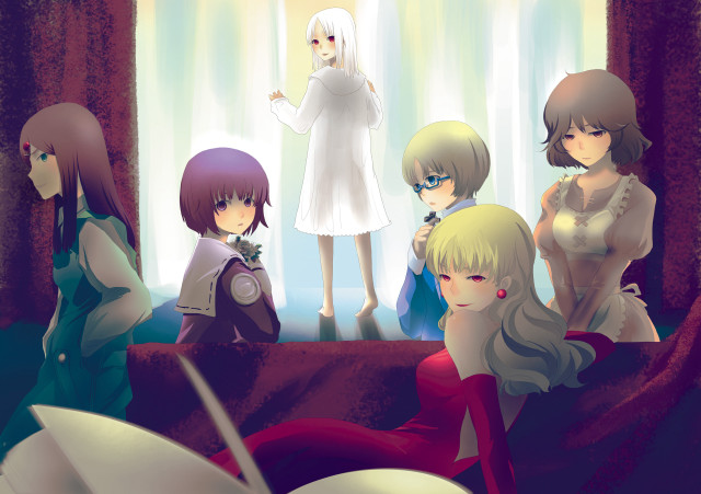 Anime girls window book man free wallpaper for desktop - medium preview image