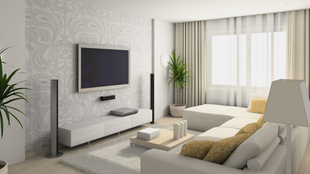 Living room flat screen tv #2 free wallpaper for desktop - medium preview image