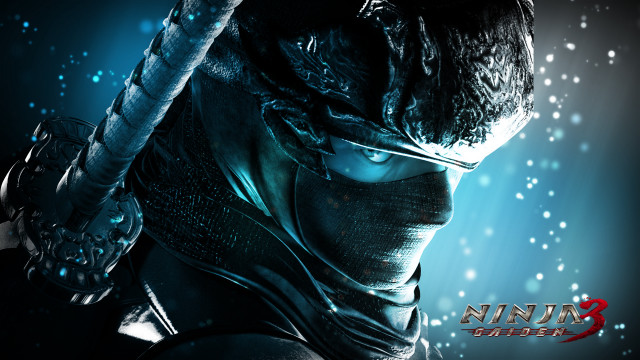 Man ninja suit holding sword free wallpaper for desktop - medium preview image