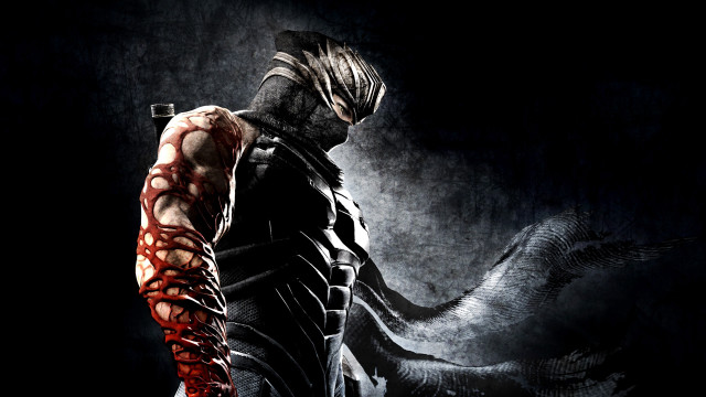 Man bloody arm knife hand free wallpaper for desktop - medium preview image