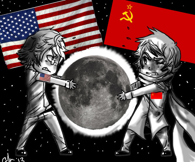 Fighting people flag moon hammer free wallpaper for desktop - medium preview image