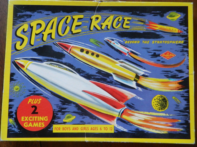 Space race game box wooden free wallpaper for desktop - medium preview image