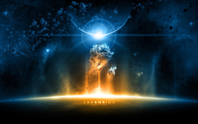 Space explosion lava blackhole astronaut free wallpaper for desktop - medium preview image