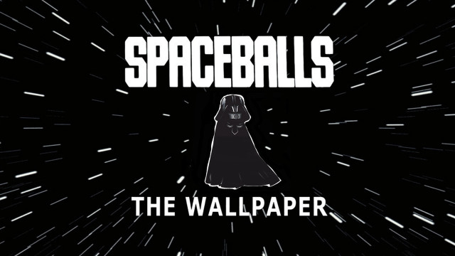 Star wars spaceballs poster black free wallpaper for desktop - medium preview image