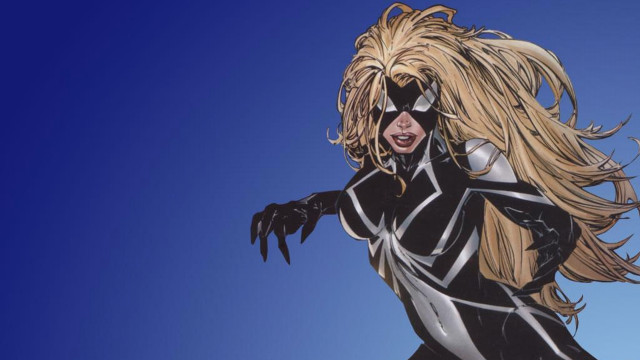 Woman black white outfit blonde free wallpaper for desktop - medium preview image