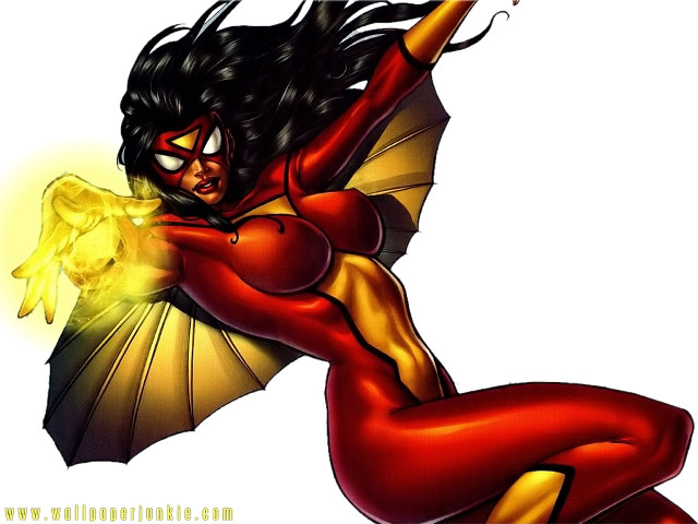 Woman red yellow costume umbrella free wallpaper for desktop - medium preview image