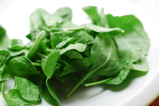 Green leafy vegetables table knife free wallpaper for desktop - medium preview image