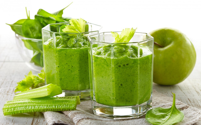 Glasses green liquid apple celery free wallpaper for desktop - medium preview image