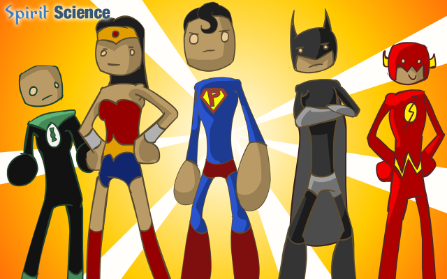 Cartoon characters yellow background spirit free wallpaper for desktop - medium preview image