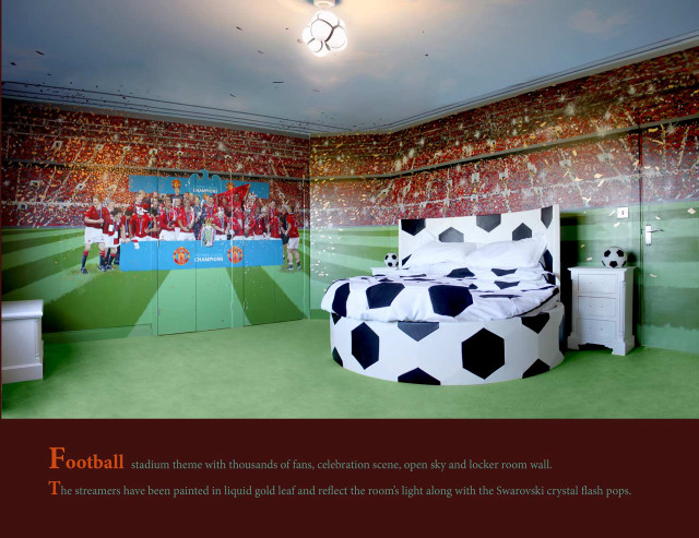 Soccer themed bedroom wallpaper bed free wallpaper for desktop - medium preview image