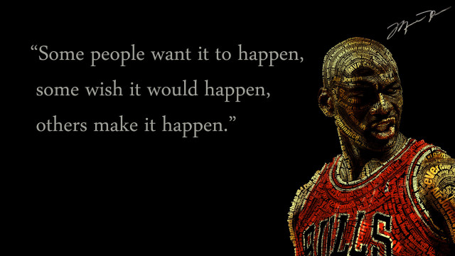 Michael jordan quote basketball jersey free wallpaper for desktop - medium preview image
