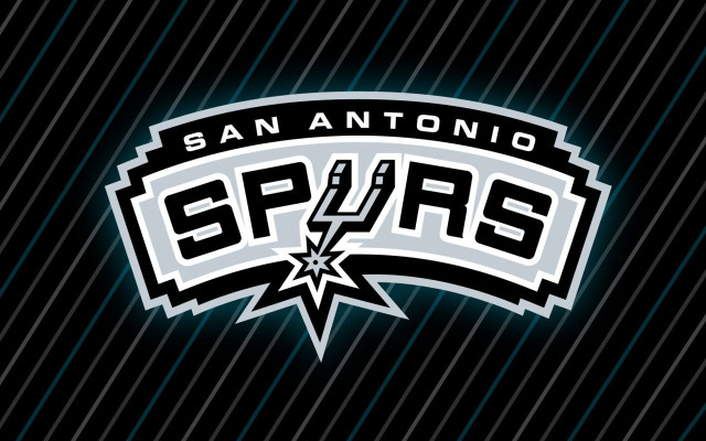 Spurs logo black background stripe free wallpaper for desktop - medium preview image