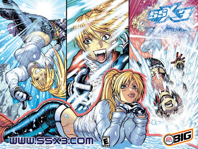 Woman man snow suit comic free wallpaper for desktop - medium preview image