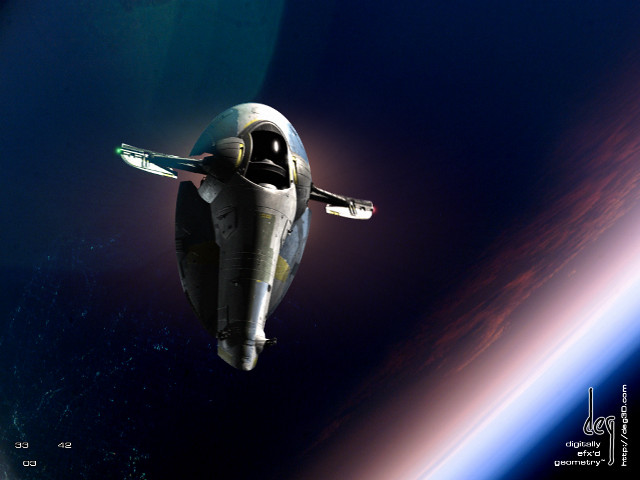 Space shuttle flying sky earth free wallpaper for desktop - medium preview image