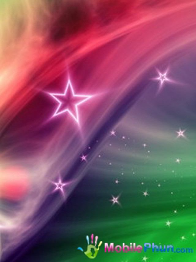 Colorful background stars rainbow swirl free wallpaper for mobile - medium preview image