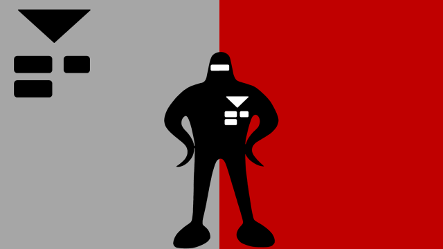 Man standing red gray wall free wallpaper for desktop - medium preview image