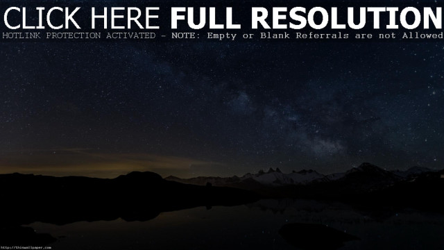Night sky stars lake click free wallpaper for desktop - medium preview image