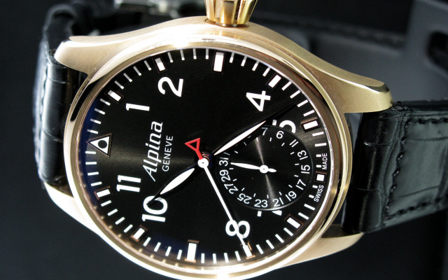 Black watch gold hands zenith free wallpaper for desktop - medium preview image