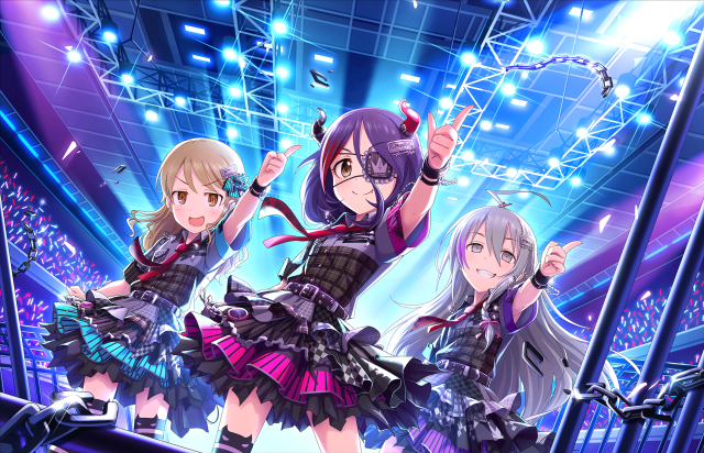 Anime girls stage crowd stadium free wallpaper for desktop - medium preview image