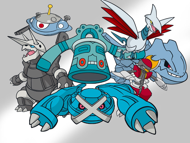 Cartoon characters group robot center free wallpaper for desktop - medium preview image