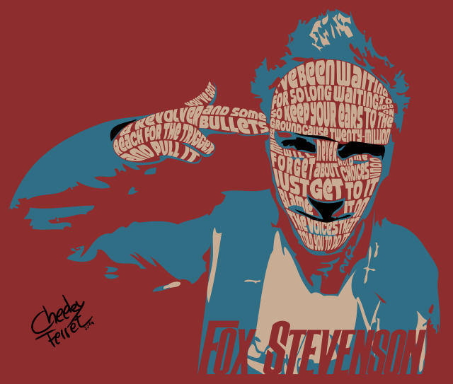 Bearded man blue jacket words free wallpaper for desktop - medium preview image